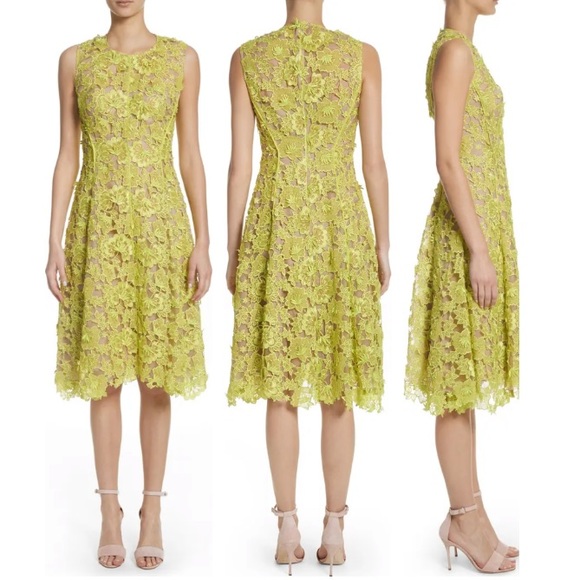 Lela Rose Dresses & Skirts - LELA ROSE**Guipure Lace Lime Dress**US 2 $1989